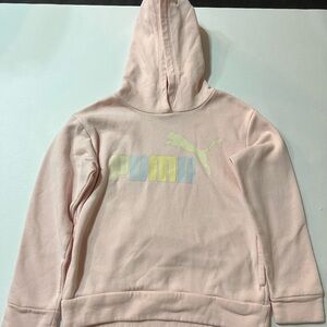 Puma Light Pink Hoodie with Logo